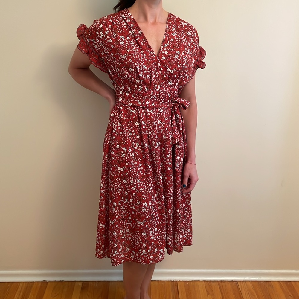 Max Studio Floral Midi Dress